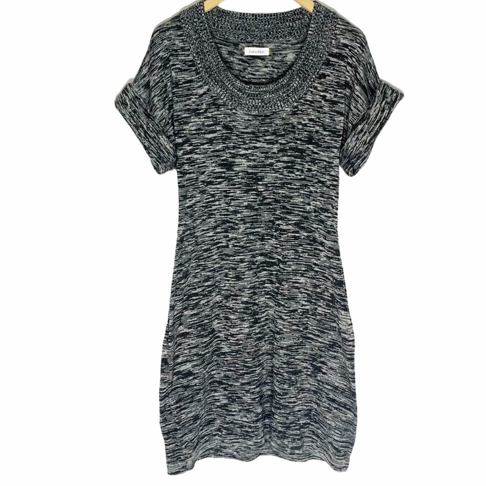 🎄3/$15 Calvin Klein Marled Fitted Sweater Dress, Size M